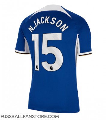 Chelsea Nicolas Jackson #15 Replik Heimtrikot 2023-24 Kurzarm